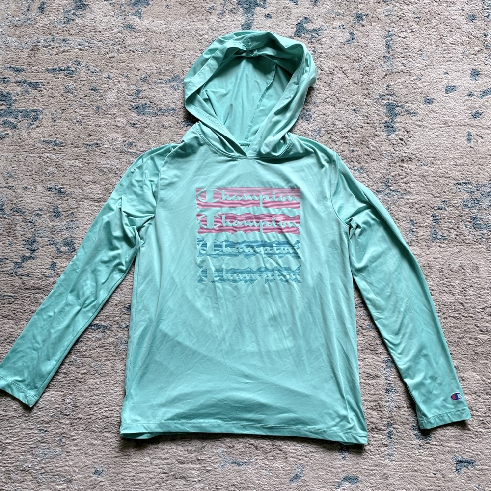 Girls Champion hooded top